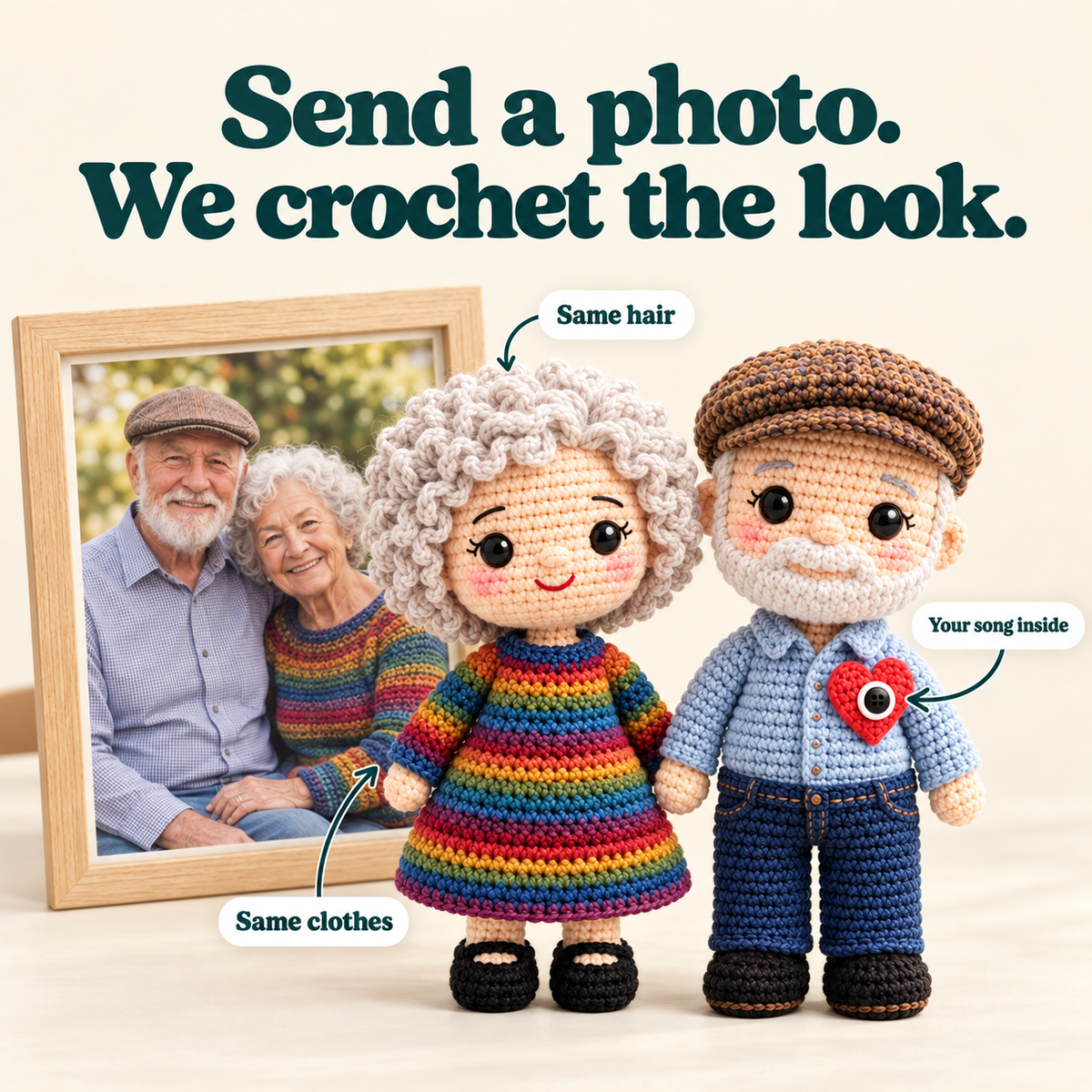 Personalized Song Crochet Doll