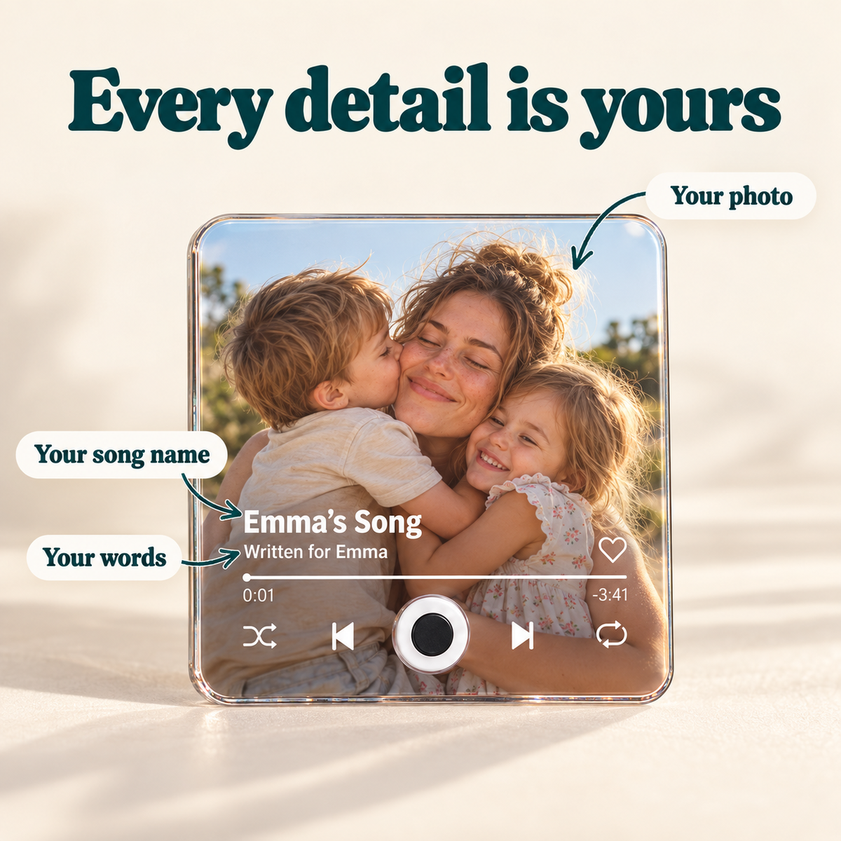 Personalized Song Fridge Magnet