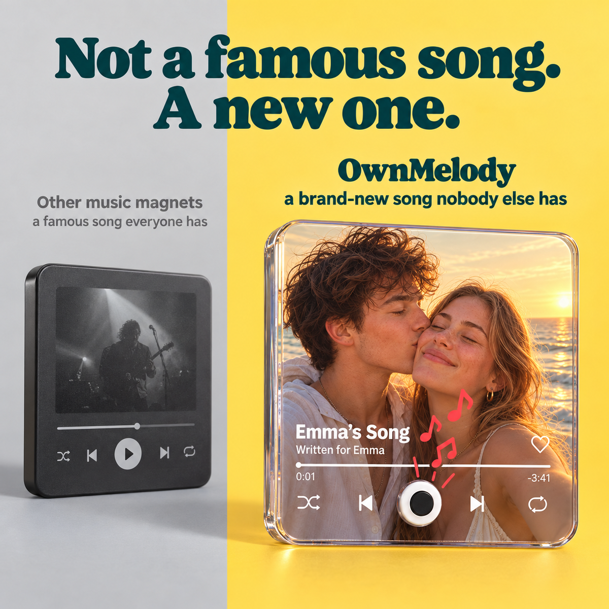 Personalized Song Fridge Magnet