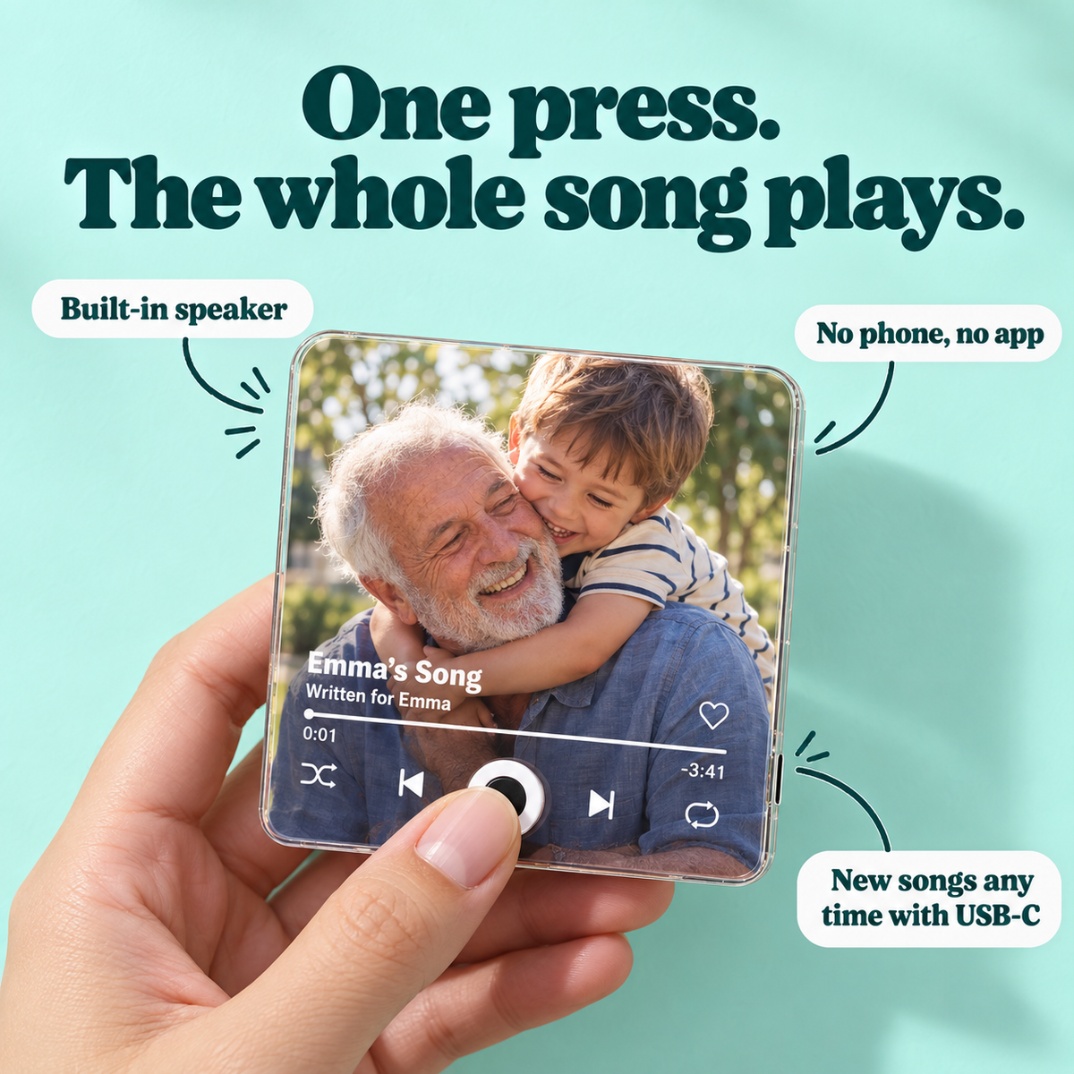 Personalized Song Fridge Magnet